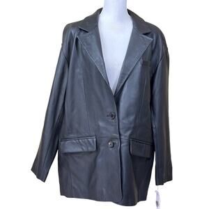 Wilson's Leather black leather Jacket, NWT, minimalist, classic, streetwear